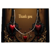 Ewige Liebe im Schatten der gotischen Finsternis. Große Geschenktüte (Vorderseite)