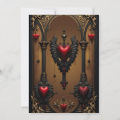 Ewige Liebe im Schatten der gotischen Finsternis. Save The Date (Rückseite)