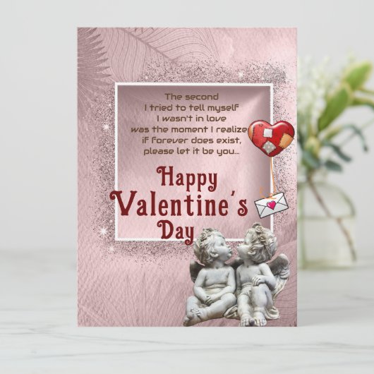 Ewige Liebe Karte (Stehend Vorderseite)