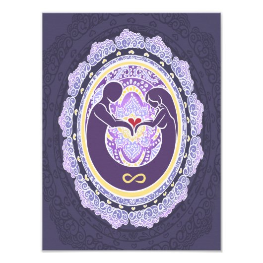 Ewige Liebe Mandala Fotodruck (Vorne)