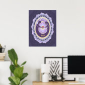 Ewige Liebe Mandala Poster (Heimbüro)
