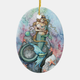 Ewige Liebe Meerjungfrau Mutter und Baby Ornament