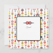 Ewige Liebe Minimalistische Grußkarte (Rückseite)