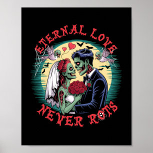 Ewige Liebe nie Rots Zombie Wedding Romance Hal Poster