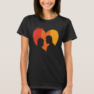 Ewige Liebe passende Paare Retro Vintage Valent T-Shirt