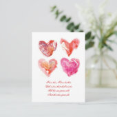 Ewige Liebe Postkarte (Stehend Vorderseite)