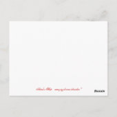 Ewige Liebe Postkarte (Rückseite)