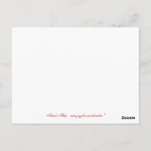 Ewige Liebe Postkarte (Rückseite)