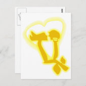 Ewige Liebe Postkarte (Vorne/Hinten)