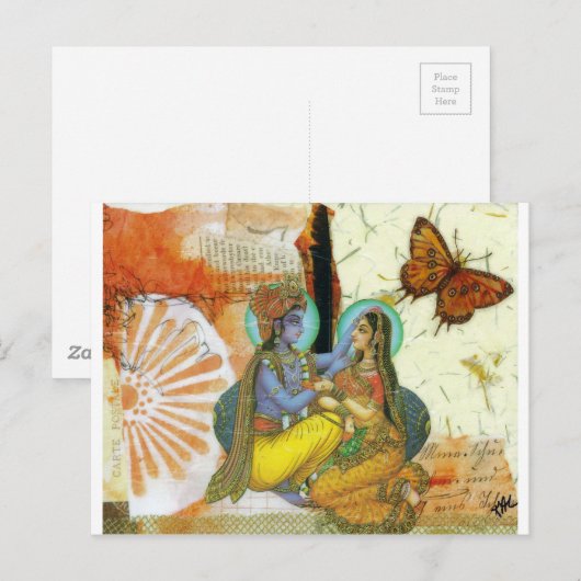 Ewige Liebe Postkarte (Vorne/Hinten)