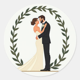 Ewige Liebe Runder Aufkleber