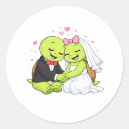 Ewige Liebe Runder Aufkleber