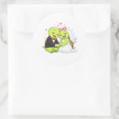 Ewige Liebe Runder Aufkleber (Tasche)