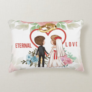 Ewige Liebe Save the Date Hochzeit Personalisiert Dekokissen