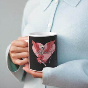 Ewige Liebe Skeleton Angel Tasse