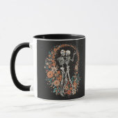 Ewige Liebe Skelette Kaffeetasse Romantisch Gothic (Links)