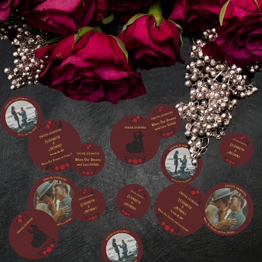 Ewige Liebe Story Table Confetti Konfetti