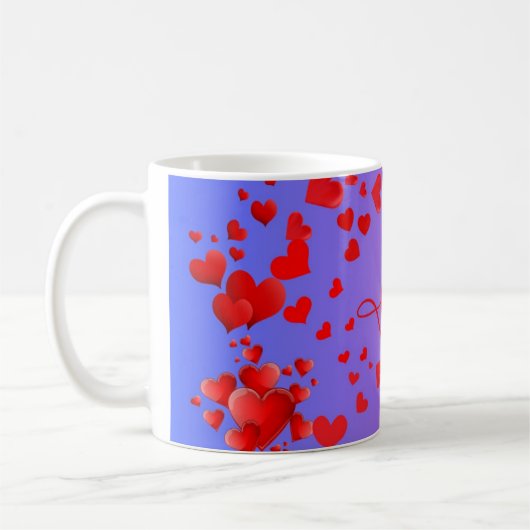 "Ewige Liebe Tasse" ❤️ ☕ 💙 Kaffeetasse (Links)