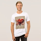 Ewige Liebe Tri-Blend Shirt (Vorderseite voll)