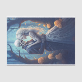 Ewige Liebe, untrennbare Soule, gotische Liebhaber Seidenpapier