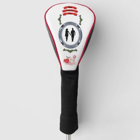 Ewige Liebe Valentine Vector Golf Headcover (Vorderseite)