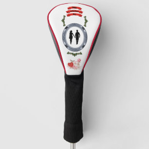 Ewige Liebe Valentinstag Romantischer Vektor Golfs Golf Headcover