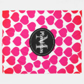 Ewige Liebe verkörpert romantische Herzen Fleecedecke (Vorderseite (Horizontal))