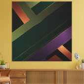 Ewige Linienreflexionen Leinwanddruck (Insitu (Wohnzimmer))
