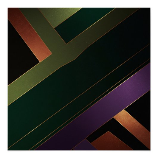 Ewige Linienreflexionen Poster (Vorderseite)