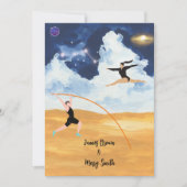 Ewige Lücke in der Liebe: Eine Hochzeit am Strand Einladung (Vorderseite)