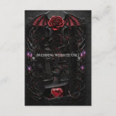 Ewige Nacht Gothic Vampir Hochzeit Dark Romance Begleitkarte (Rückseite)