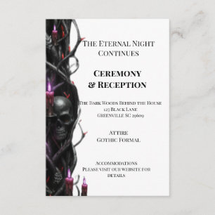 Ewige Nacht Gothic Vampir Hochzeit Dark Romance Begleitkarte