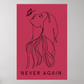 Ewige Reflexion: Schmetterling und Kunst der weibl Poster (Vorne)