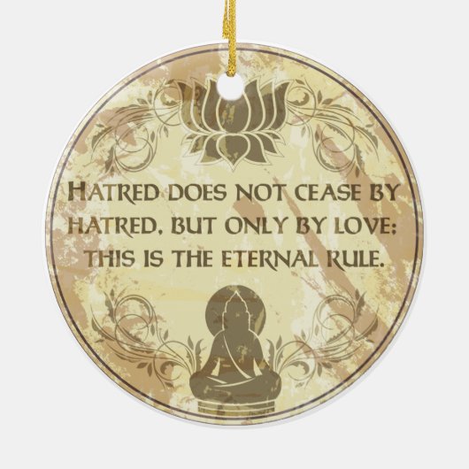 Ewige Regel Buddhas Keramikornament (Hinten)