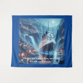 Ewige Reise der Liebe" Wandteppich