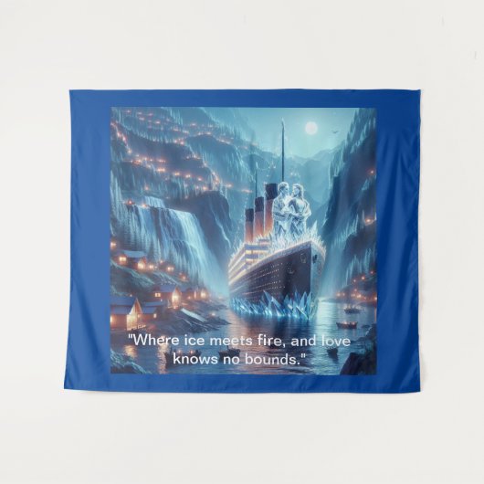 Ewige Reise der Liebe" Wandteppich (Vorderseite (Horizontal))