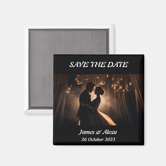 Ewige Romantik Save the Date Magnet (Vorderseite/Rückseite)