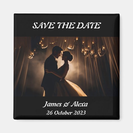 Ewige Romantik Save the Date Magnet (Vorne)