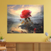 Ewige Rose Leinwanddruck (Insitu (Wohnzimmer))