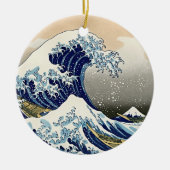 Ewige Ruhe: Die große Welle Ukiyo-e Keramik Ornament (Vorne)