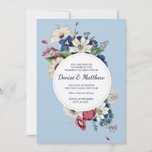 Ewige Sammlung in Omphalodes Blue Einladung (Vorderseite)