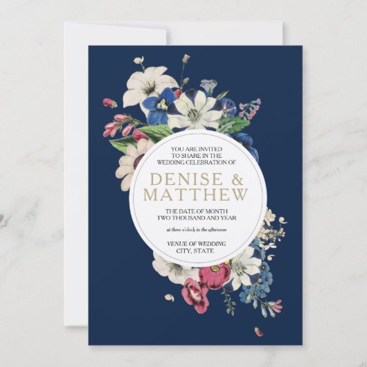 Ewige Sammlung in Polar Night Blue Einladung (Vorderseite)