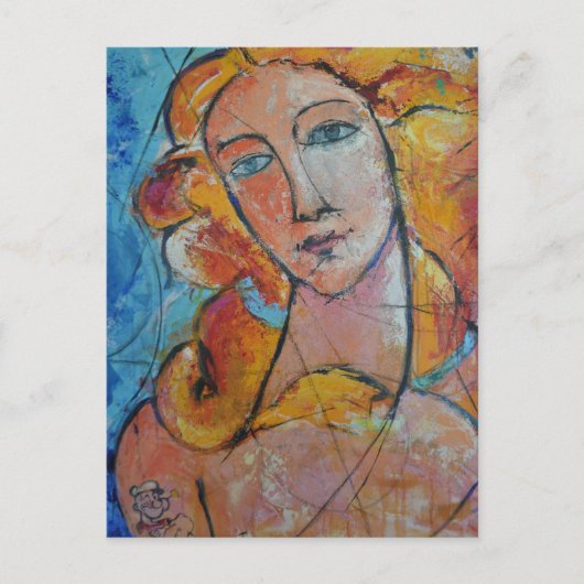 Ewige Schönheitskarte Postkarte (Vorderseite)