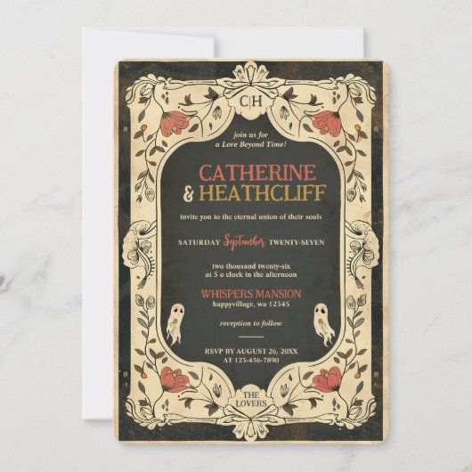 Ewige Seelen | Einladung zur Hochzeit von Tarots (Vorderseite)