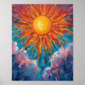 Ewige Sonnenlandschaft Poster (Vorne)