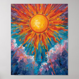Ewige Sonnenlandschaft Poster