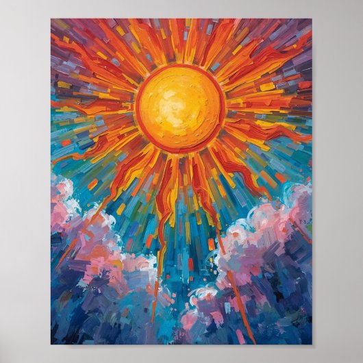 Ewige Sonnenlandschaft Poster (Vorne)