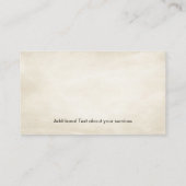 Ewige Transformation - Bonsai Butterfly Spirit Visitenkarte (Rückseite)