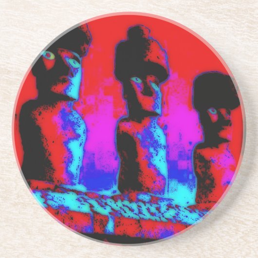 Ewige Träume von RapaNui Getränkeuntersetzer (Vorne)