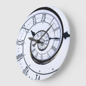 Ewige Uhr, weiße Spirale römische Großuhr Große Wanduhr (Winkel)
